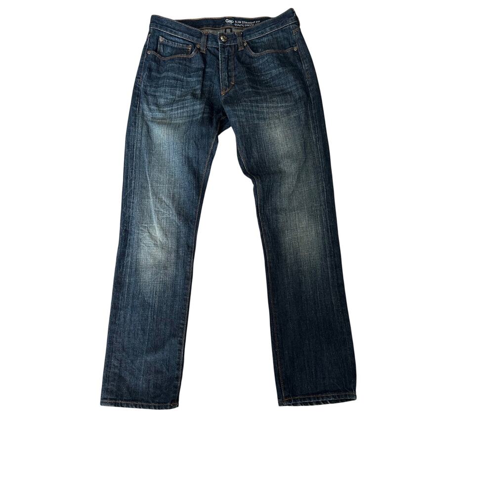 Gap Jeans Men’s Size 31/30 Slim Straight Mid Rise Medium Wash Denim 29” Inseam‎